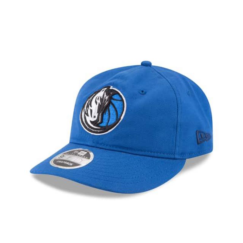 NBA Dallas Mavericks Team Choice Retro Crown 9Fifty Snapback (DMX5466) - Blue New Era Caps